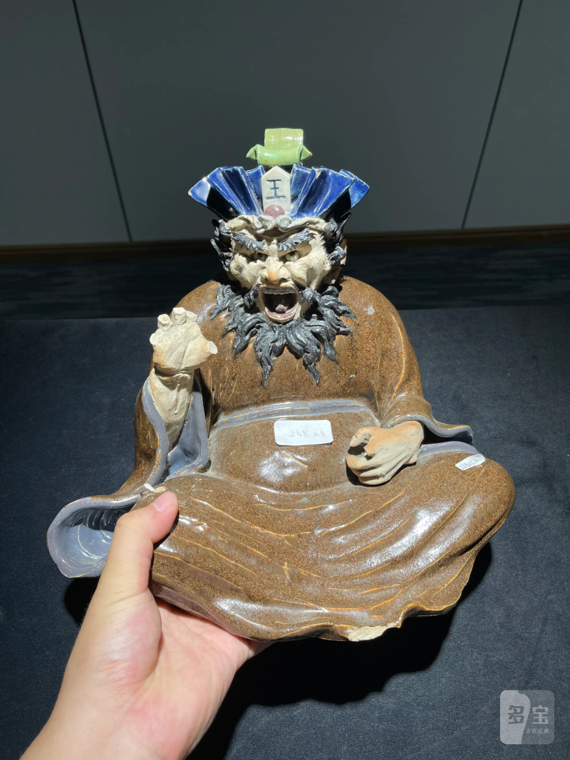 清 龙王瓷塑 - 图2